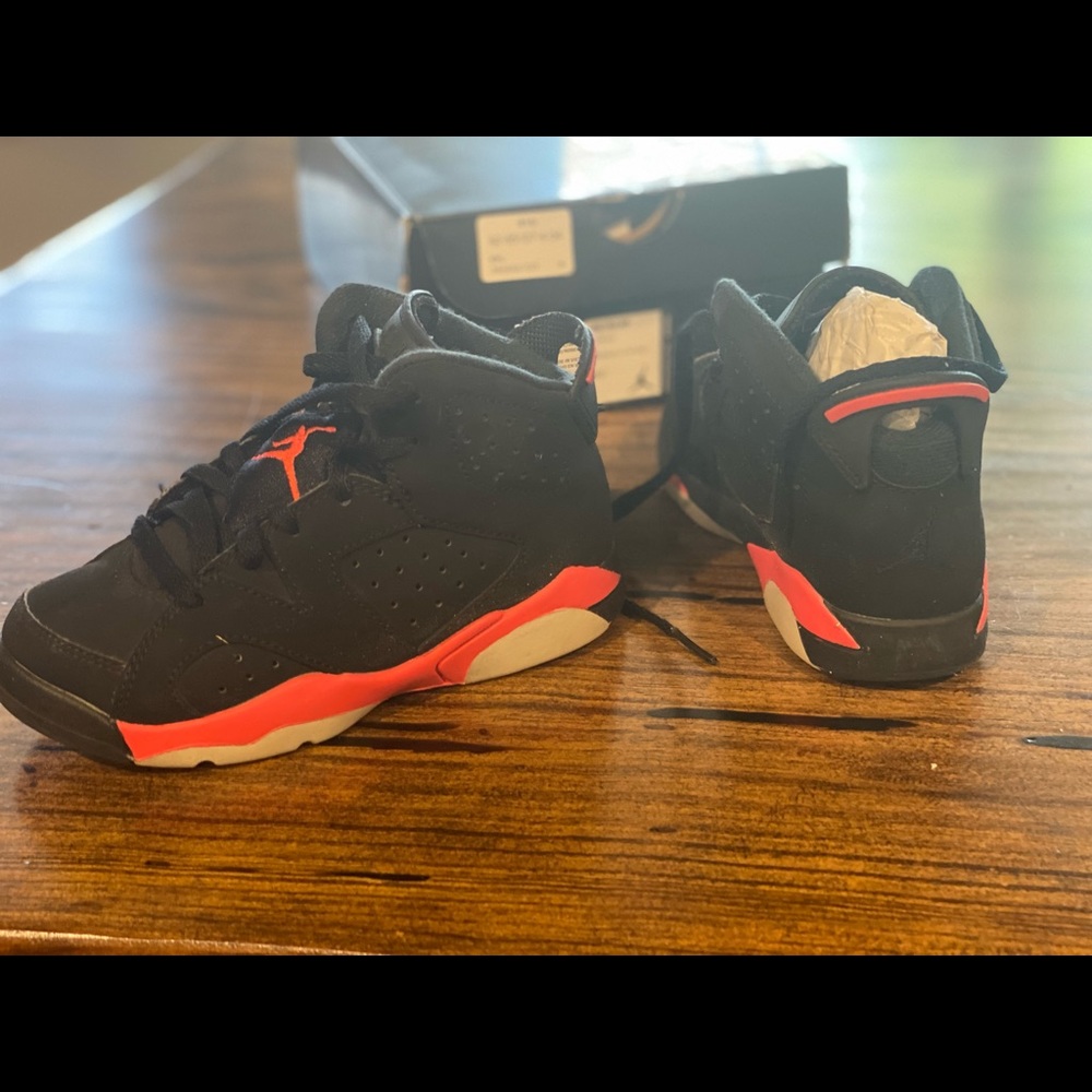 Jordan 6 Retro BP black/ Infrared shoes size 11c